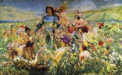 Georges Rochegrosse The Knight of the Flowers(Parsifal)